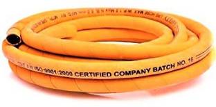 Handu 4 Meter Gas Pipe with 2 Hose Clump Super Suraksha Fine Quality ISO Certified LPG Hose Flexible Gas Pipe (Steel Wire Reinforced) Hose Pipe