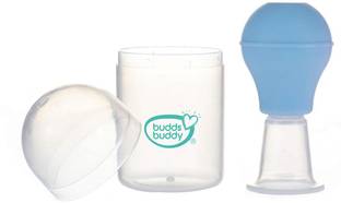 Buddsbuddy BPA Free Silicone Nipple Puller With Case for Breast Feeding Women, Blue Nipple Puller