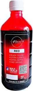 max deals Mina-1 Glass Colour Solvent Based Red 500 ml