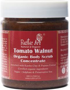 RUSTIC ART Tomato Walnut Organic Body Scrub Concentrate Scrub