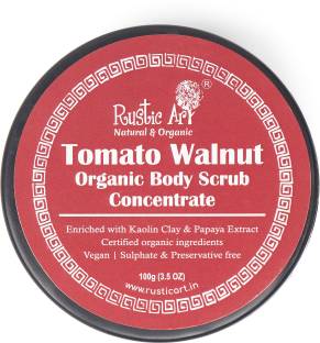 RUSTIC ART Tomato Organic Body Scrub Concentrate100g Scrub