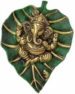 Prince Home Decor & Gifts Prince Home Decor & Gifts Multicolour Ethnic Elegant Divine Spiritual Auspicious Handmade Decorative Feng Shui Metal Pan Leaf Hanging Metal Ganesh Ji Statue| Religious Idol| Wall Hanging Ganesh| Home Decor Show piece Gifts |Photo Frame| Wall Sculpture| Modern Wall Art|Home/ Office/ Café Décor | Home Accent | Wall Decor | Room Decor| Showpiece|Ganesha Figurine Decorative Showpiece  -  19 cm
