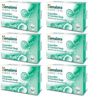 HIMALAYA Cucumber & Coconut Soap 75g - Pack Of 6