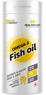 HEALTHFARM Elite Series Omega-3 Fish oil soft gel capsules Support healthy heart and joint