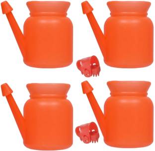 SHOPYFY Plastic Orange Neti Pot
