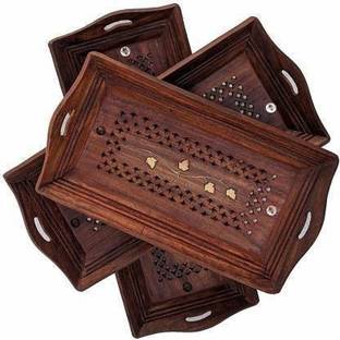 DECORASIA Beautiful Handmade antique wooden Tray