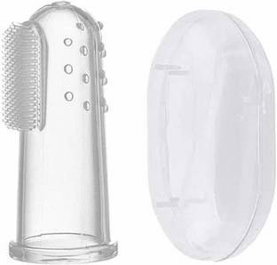 Parhat Silicone Baby Finger-Brush with Case, Ultra Soft Toothbrush Ultra Soft Toothbrush Soft Toothbrush