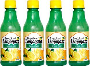 Brewkart Lemonaza Lemon Juice Concentrate Pack of 4