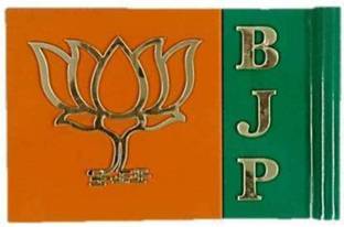 मैटकॉन BJP इंडियन कार फ्लैग रेक्टेंगल कर विंडो फ्लैग