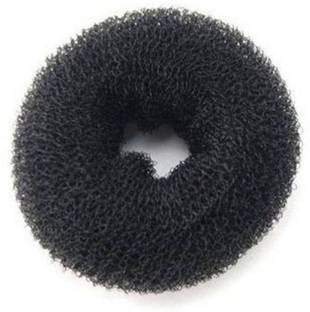 S K Bright Black Hair Donuts/Bun Maker for Women (Pack of 1) Bun