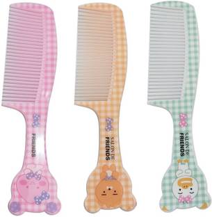 madera Printed handle Hair Comb Set of 3