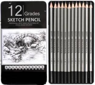 CHROME Artist 12 Grade Quality Fine Art Drawing & Sketching Pencil