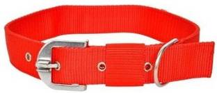 Quickato Good Quality Nylon 1 inch Black Dog Collar, Dog Belt Neck Size 38cm to 48cm Dog Everyday Collar Dog Head Collar