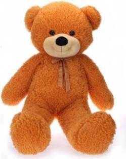 Gifteria Stuffed Spongy Soft Cute 3 feet Brown Teddy bear  - 89 cm