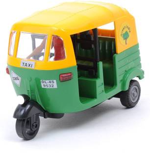 Sheel CNG Auto Rickshaw Yellow & Green For Kids