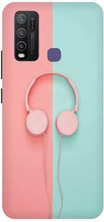 Zaplab Back Cover for Vivo Y30, Vivo 1938 Headphone Music Printed Back Cover