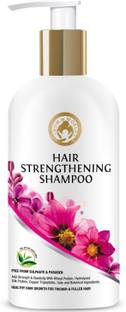 Mom & World Hair Strengthening Shampoo - Protein Shampoo For Thicker And Fuller Hair, 300ml (No SLS, Paraben or Silicon)