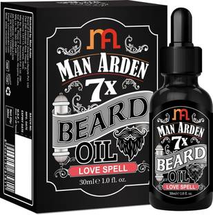 Man Arden 7X Beard Oil 30ml (Love Spell) - 7 Premium Oils Blend Supports Beard Growth & Nourishment Hair Oil
