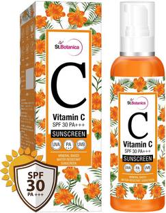 St.Botanica Sunscreen - SPF 50 PA+++ Vitamin C SPF 30 PA+++ Sunscreen with Water Resistant, UVA & UVB Sun Protection