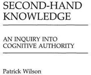 Second-Hand Knowledge