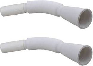 BATHONIC WPSD-43 - Flexible PVC Waste Drain Pipe for Wash Basin & Sink - 2 piece Hose Pipe Hose Pipe
