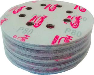 hettro Round Sand Paper Velcro Disc P80 for Orbital Sander (5-inch, Green) - Set of 30 Piece 5 inch Random Orbital Sander