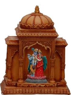 Sri Krishna Culture Radha Krishna Idol In Temple Decorative Showpiece  -  22.86 cm