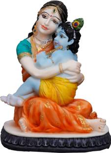 Sri Krishna Culture Maa Yashoda With Krishna Idol On Lap-Height-5.5 Inches- Decorative Showpiece  -  13.97 cm