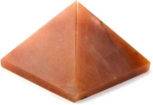 REIKI CRYSTAL PRODUCTS Orange Aventurine Pyramid Natural Crystal Pyramid 50-55 mm Reiki Healing Stone Pyramid For Vastu Correction And Increase Energy Decorative Showpiece  -  5 cm