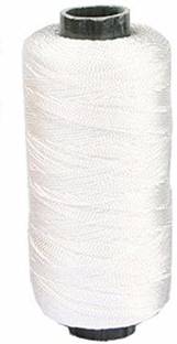 PMW Nylon Thread for Beads and Jewellery Making (White) - Pack of 3