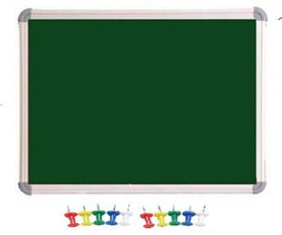 OCTA QUEEN Notice or Bulletin Board or Soft or Pin-up board Green 1' foot x 1.5' foot (10 board Pins) Green board
