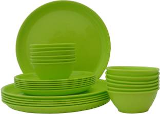 Incrizma Pack of 24 PP (Polypropylene) Dinner Set