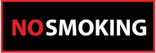 VVWV NO SMOKING SIGN STICKER Emergency Sign