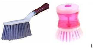 Long Bristle Carpet Upholstery Cleaning Brush for Home Car Carpets, Sofas, Curta