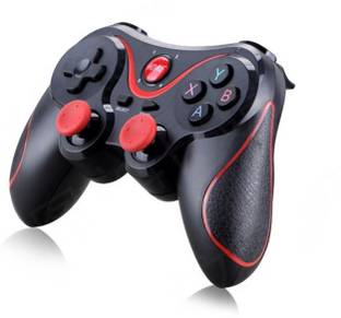 DWH X3 Mobile Wireless Bluetooth Game Controller with Bracket Gamepad Support iOS/Android/Smart T.V./ PC - Black Joystick (Black, For PC) Joystick (Black, For PC)  Joystick