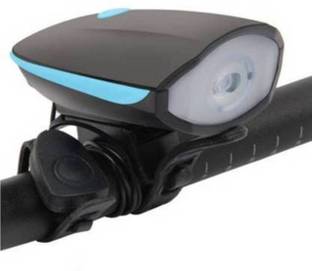 Techista USB Rechargeable Bike Horn And Light 140 DB with Super Bright Light 3 Mode Bell LED Front Light
