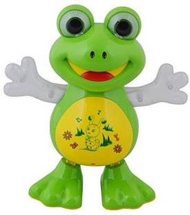 mega star Musical and Dancing Frog Toy with Lights and Music  - 4 mm