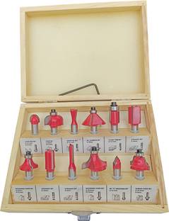 DUMDAAR High Quality 12-Pieces Multi Shapes Rotary Tool