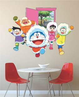 BALKRISHNA WALL STICKER 82 cm HD DOREMON Self Adhesive Sticker