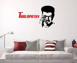 LANSTICK 114.3 cm THALAPATHI VIJAY IMAGE STICKER Self Adhesive Sticker