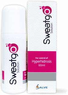 salve Sweatgo Hyperhidrosis Anti-Perspirant For Sweat free Healthy Skin 60ml Sweat Pads