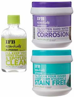 IFB Dishwasher Set( Detergent + Salt + Rinse Aid) Dishwashing Detergent
