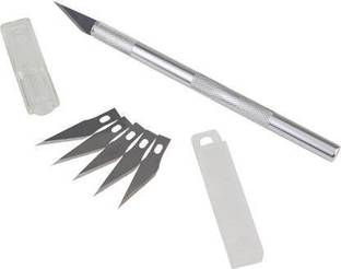 Udhayam Art and Hobby Detail Knife Cutter Set Metal Grip Hand-held Paper Cutter