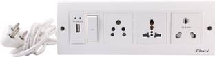 Cibaca Bahul power strip extension multi outlet board USB 4 METERPort fitted with Orpat switches 4 METER 5 AMP PLUG EASY TO FIT EVERY EWHERE 4  Socket Extension Boards