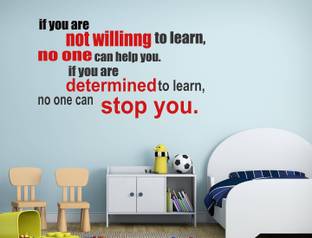 WALLSTICK 65 cm Motivational Quotes Removable Sticker