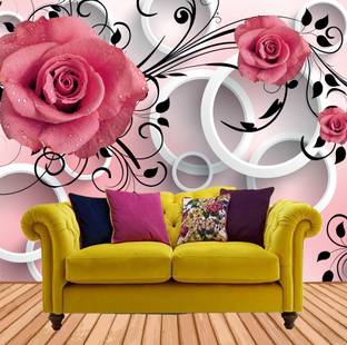 ALL DECORATIVE DESIGN Vinyl Nature Multicolor Wallpaper