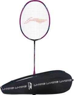 LI-NING TURBO X 80-II Black, Blue, Pink Strung Badminton Racquet
