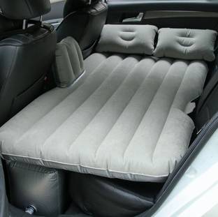 Techtest Car Bed Travel Sleeping Back Seat Comfortable Vehicle with Electric Pump Car Inflatable Bed Two Pillows Travel Comfortable 5 in 1 Air Sofa Multipurpose Matress Airbed Overnighter Car Air Bed Car Inflatable Bed Car Inflatable Bed