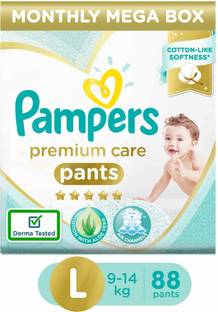 Pampers Care Pants, Large size baby (L), 88 Count, Softest ever - L
