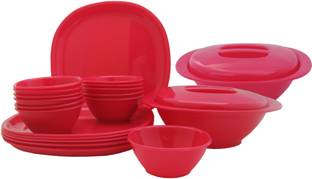 Incrizma Pack of 22 PP (Polypropylene) Dinner Set